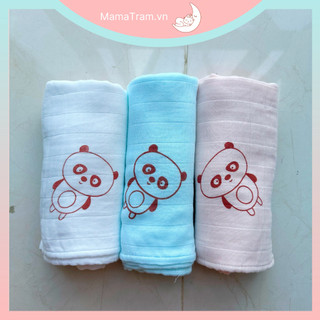 Khăn tắm sợi tre cho bé - khăn sợi tre fany quấn bé sơ sinh 3 lớp