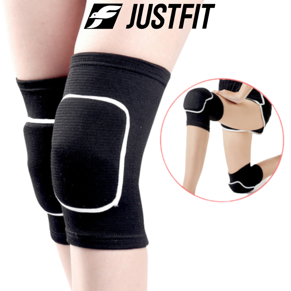 Băng bảo vệ đầu gối JUSTFIT có đai bảo vệ đầu gối khi tập yoga, gym, chạy bộ, chơi bóng chuyền