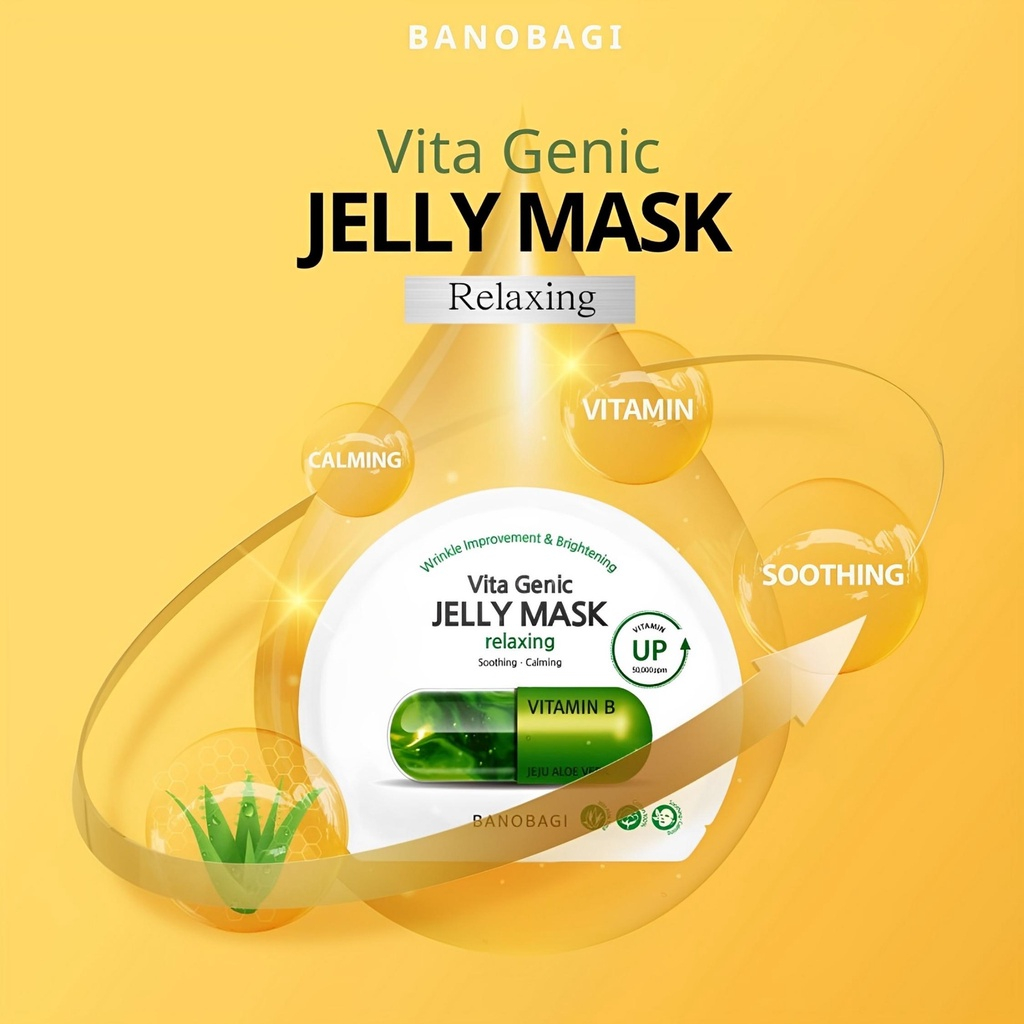 Mặt Nạ Dưỡng Và Phục Hồi Da Banobagi Vita Genic Relaxing Jelly Mask 30ml - BANOBAGI Xanh lá