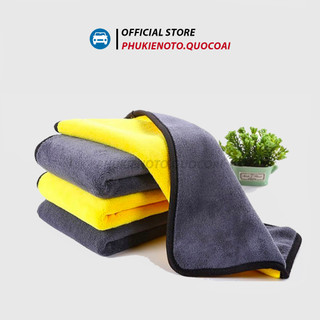 Combo 10 khăn lau chuyên dụng cho xe ô tô 30 x 30 cm - Siêu thấm hút, không xù lông