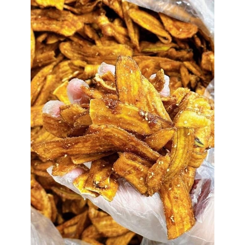 Chuối sấy mè gừng giòn tan