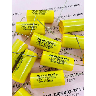 Set 10 tụ phân tần 3,3uf/250v vàng tròn