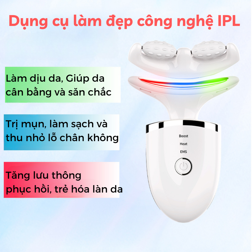 Máy nâng cơ mặt, Máy làm thon mặt, làm sạch thu nhỏ lỗ chân lông trẻ hóa làn da, giảm nếp nhăn