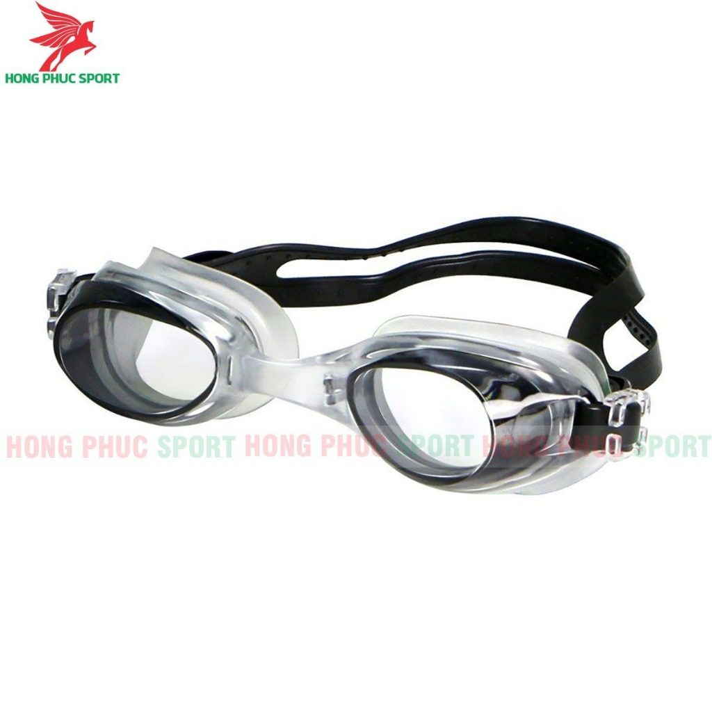 Kính bơi trẻ em kèm nút bịt tai góc siêu có viền cao su ngăn nước vào mắt