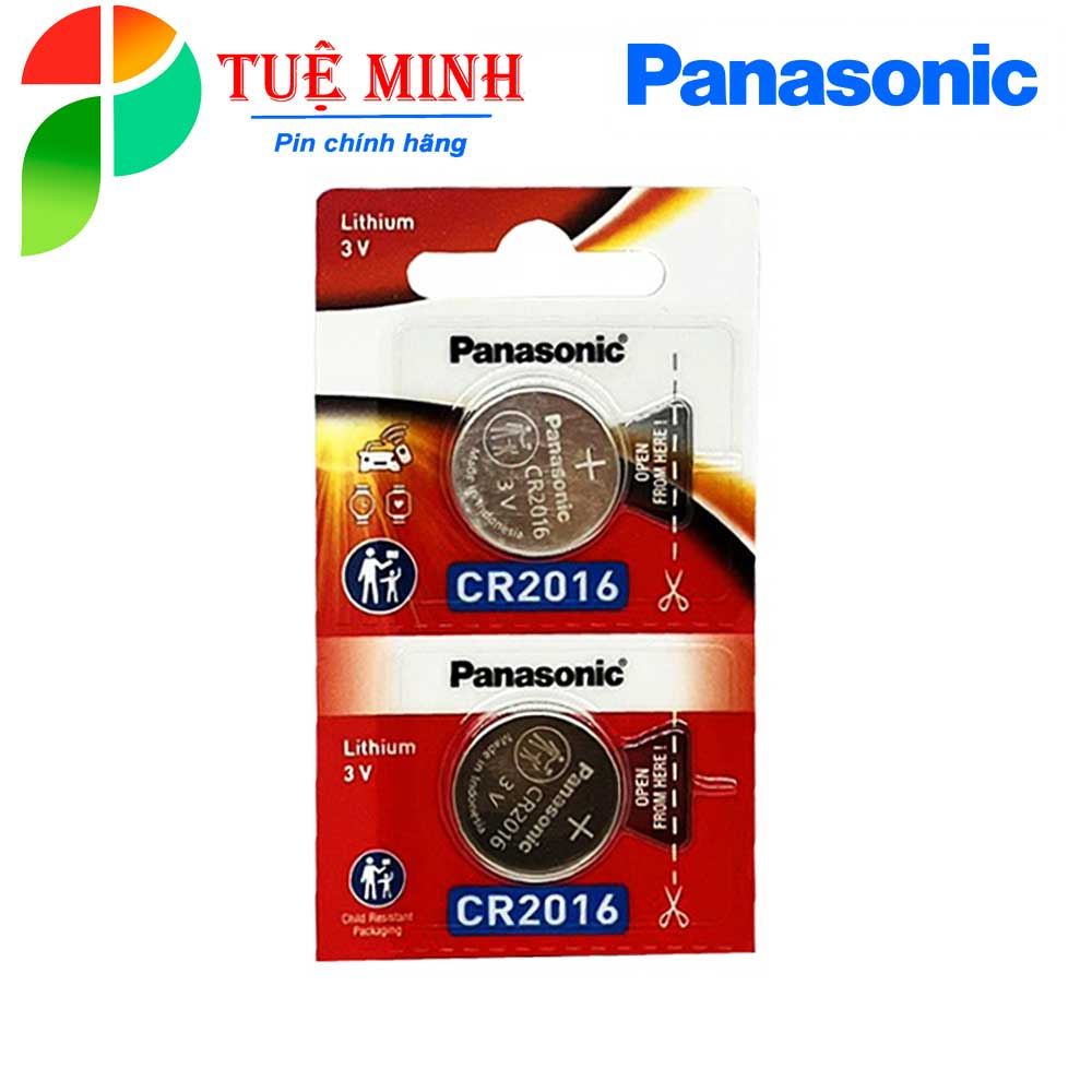 Vỉ 5 viên pin Panasonic CR2032/ CR2025/ CR2016/ CR1025/ CR1220/ CR1216/ CR1616/ CR1620/ CR1632/ CR2430/ CR2450, Pin 3V