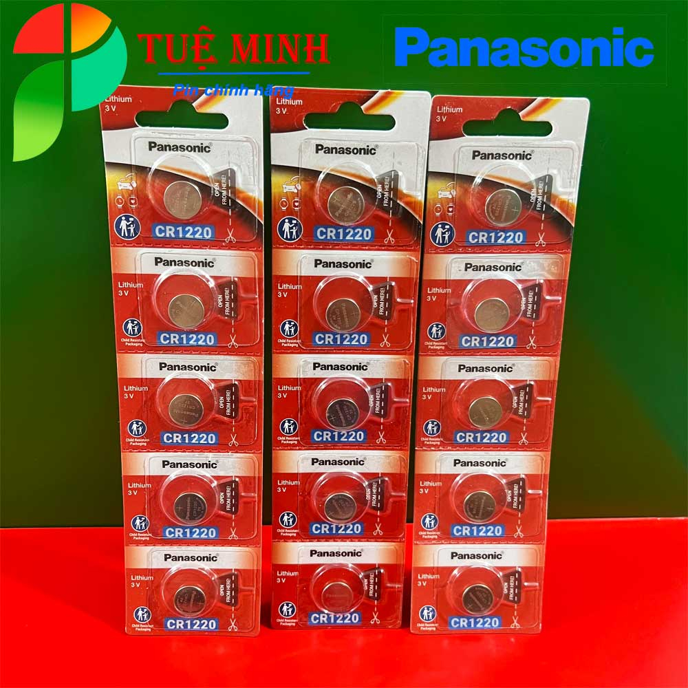 Vỉ 5 viên pin Panasonic CR2032/ CR2025/ CR2016/ CR1025/ CR1220/ CR1216/ CR1616/ CR1620/ CR1632/ CR2430/ CR2450, Pin 3V
