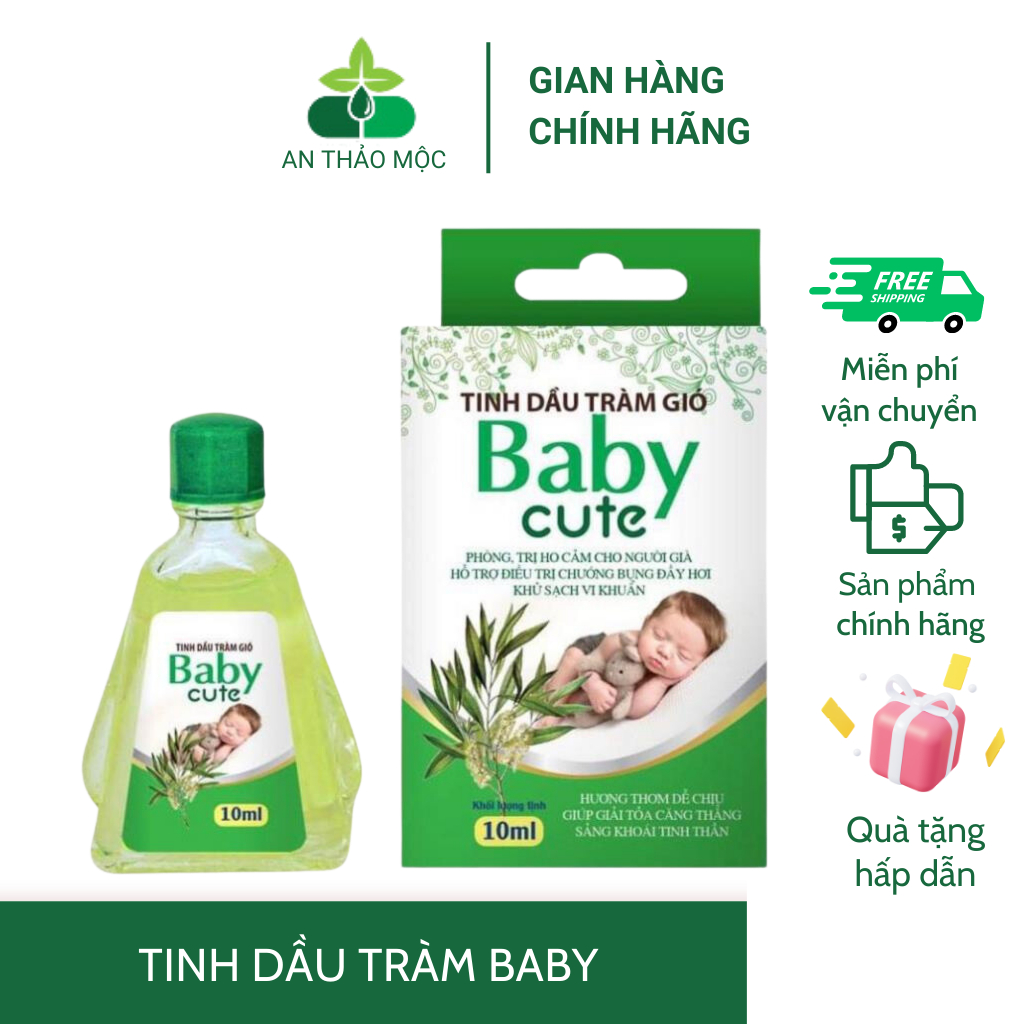 Tinh Dầu Tràm Gió Baby Cute Giúp Bé Tránh Gió, Cảm Lạnh, Chống Muỗi Đốt Và Côn Trùng
