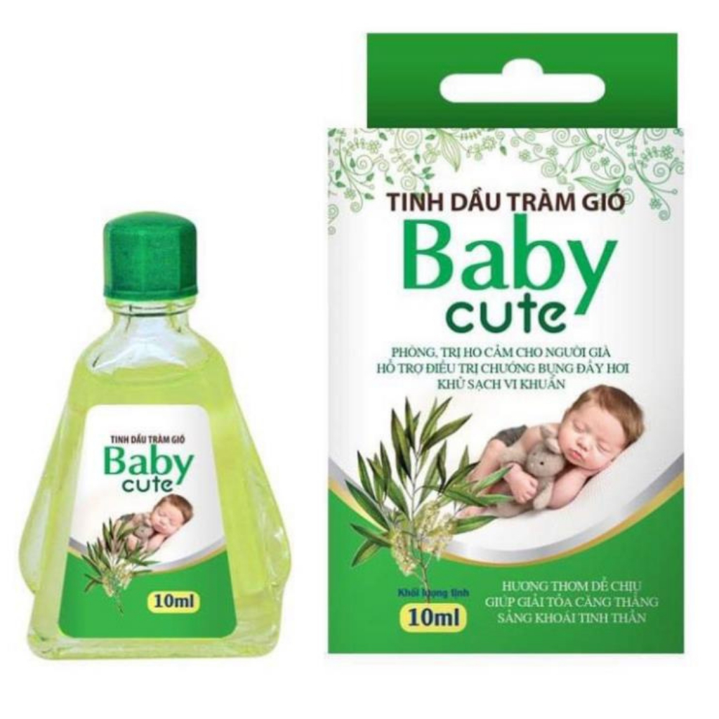 Tinh Dầu Tràm Gió Baby Cute Giúp Bé Tránh Gió, Cảm Lạnh, Chống Muỗi Đốt Và Côn Trùng