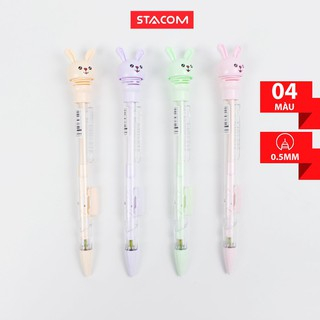 Bút chì bấm kim thân giữa Stacom hình thú nét 0.5mm MP4015