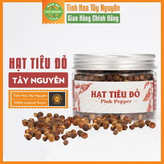 Hạt tiêu chín đỏ chính hãng banmefarm 100% chuẩn đắk lắk hộp 100gr. đặc sản tây nguyên. vị cay thơm ngon