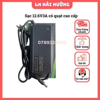 Sạc pin 3s 12.6v 3a có quạt, sạc nhanh, loại cao cấp
