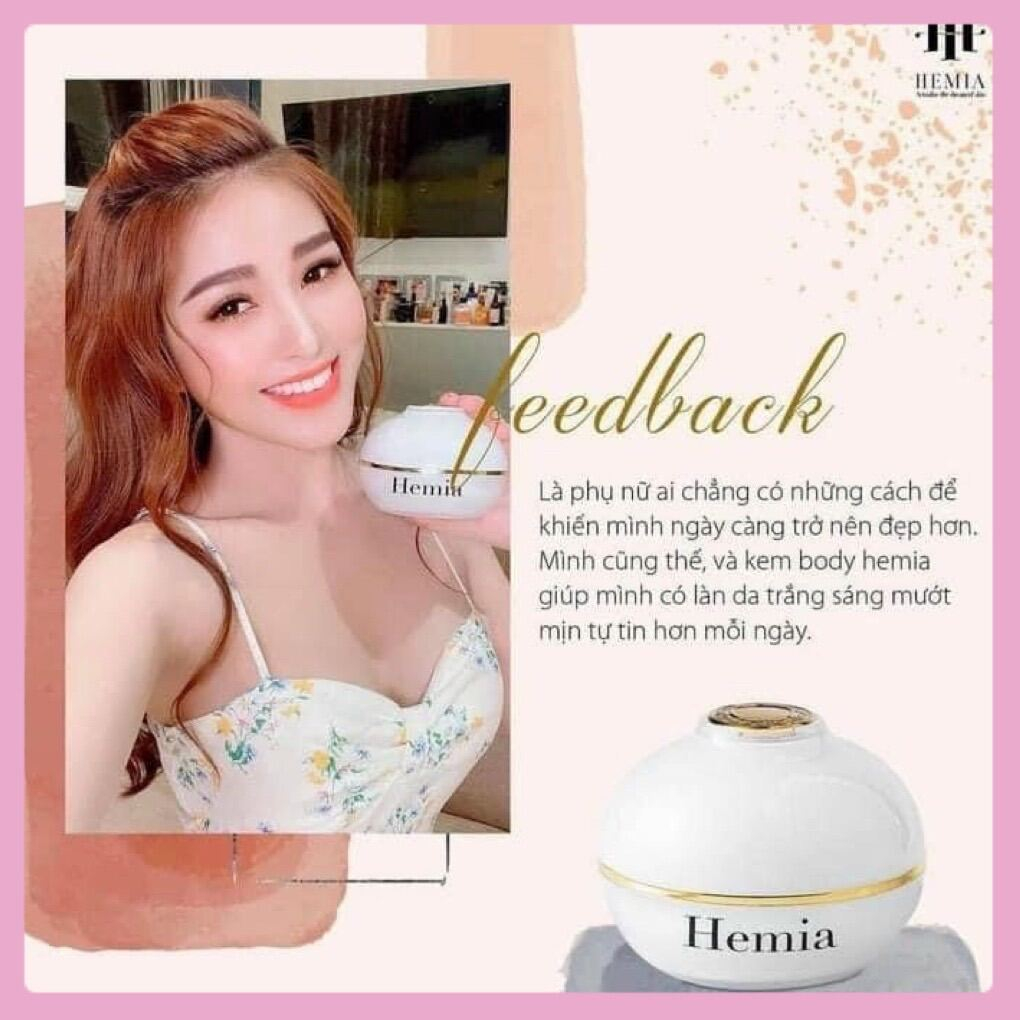 Kem body Hemia dưỡng toàn thân Hàn Quốc Whitening Body Cream 150g