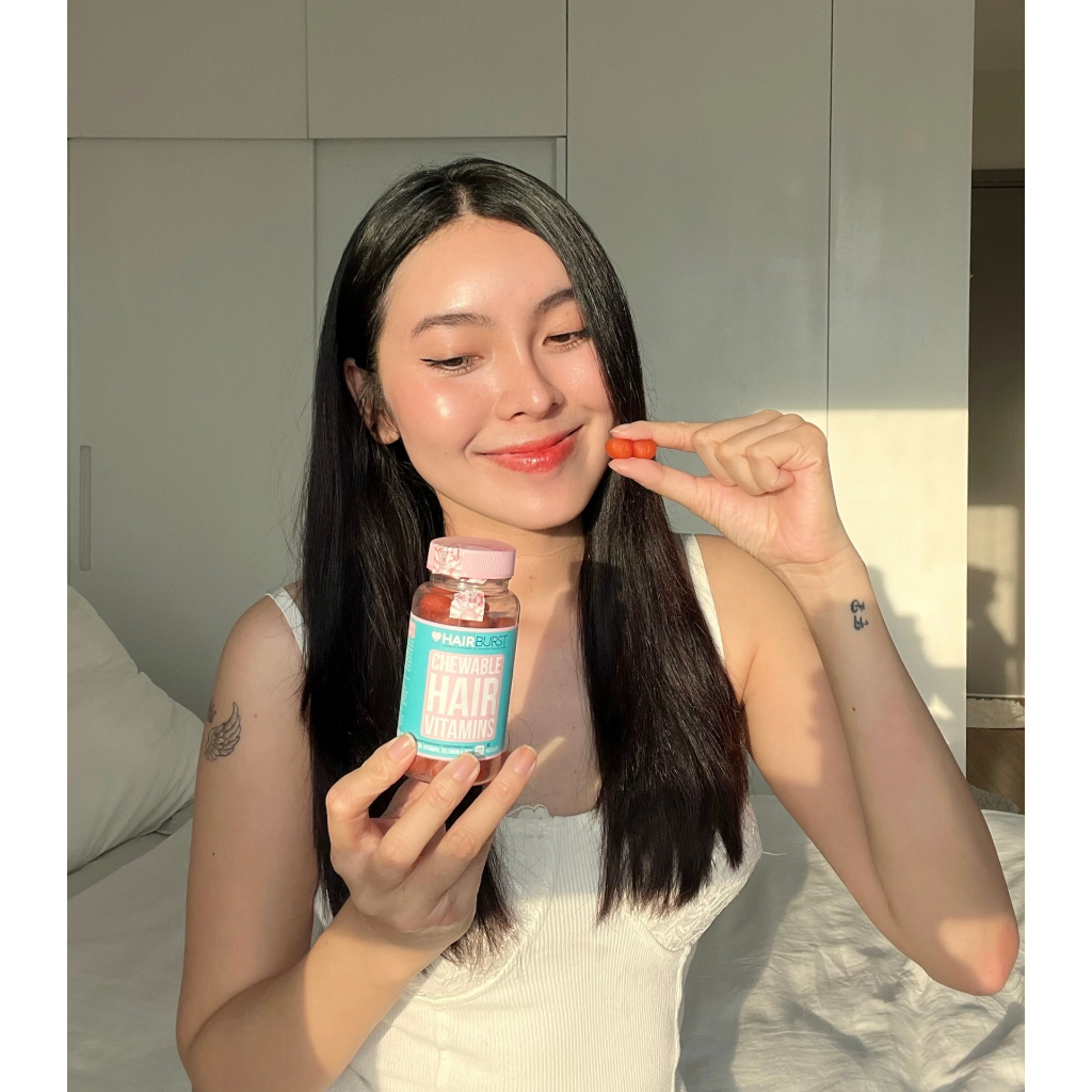 Combo 6 lọ kẹo dẻo vitamin chăm sóc, kích thích mọc tóc HAIRBURST chewable hair vitamins