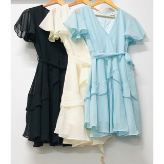 (Size S-L, lỗi dơ nhỏ ) Đầm voan xuất dư, Love tree