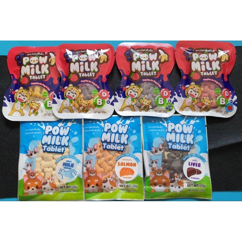 🦔🐕🐈🐁 Kẹo sữa dê Pow Milk gói tiện dụng 20g