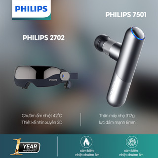 Philips máy massage cầm tay mini 7501+máy massage mắt 2702