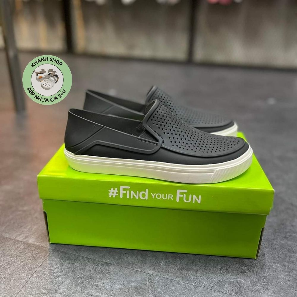 Giày cross nam citilane màu đen nhựa lỗ thông hơi, hàng xịn , full box