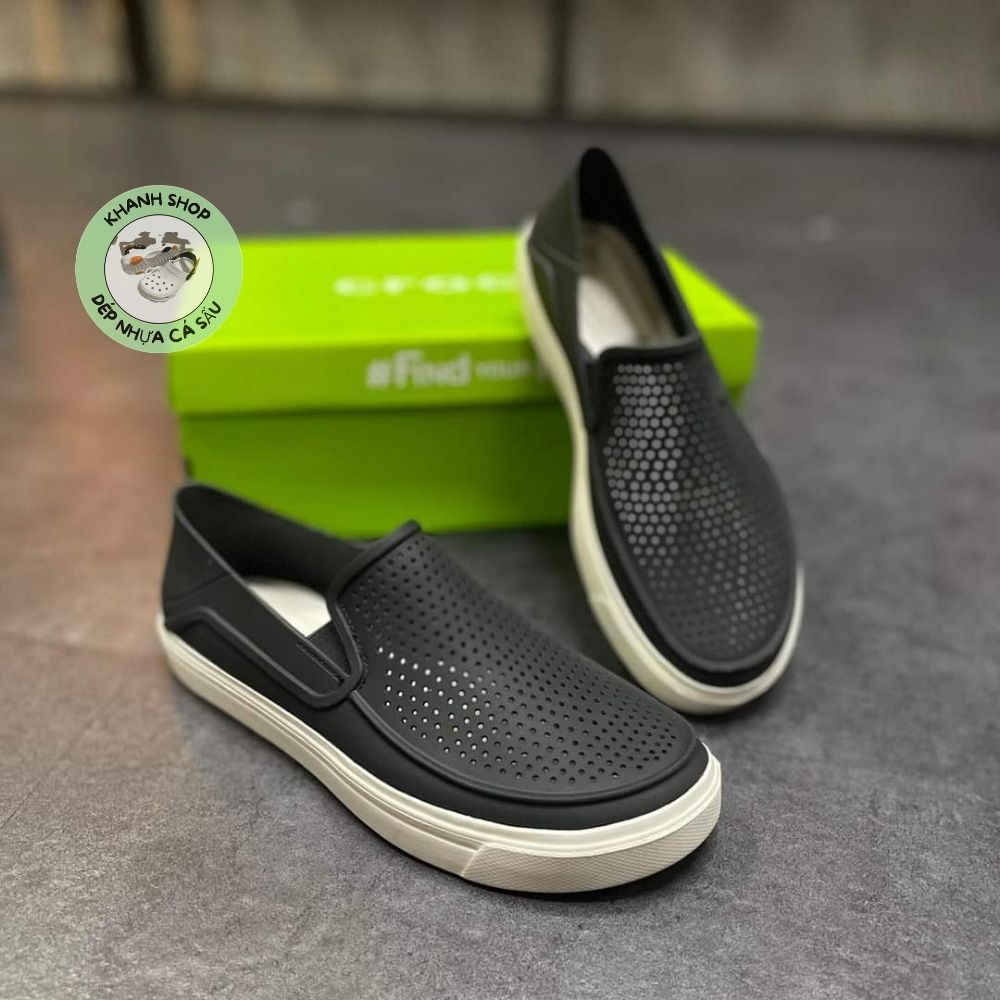 Giày cross nam citilane màu đen nhựa lỗ thông hơi, hàng xịn , full box