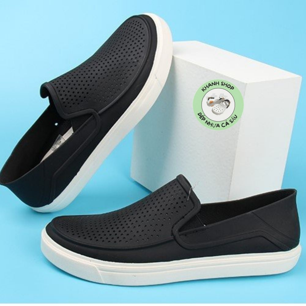 Giày cross nam citilane màu đen nhựa lỗ thông hơi, hàng xịn , full box