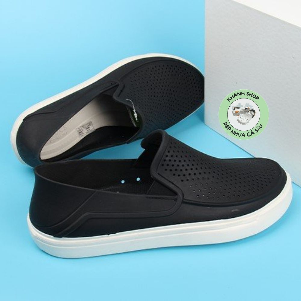 Giày cross nam citilane màu đen nhựa lỗ thông hơi, hàng xịn , full box