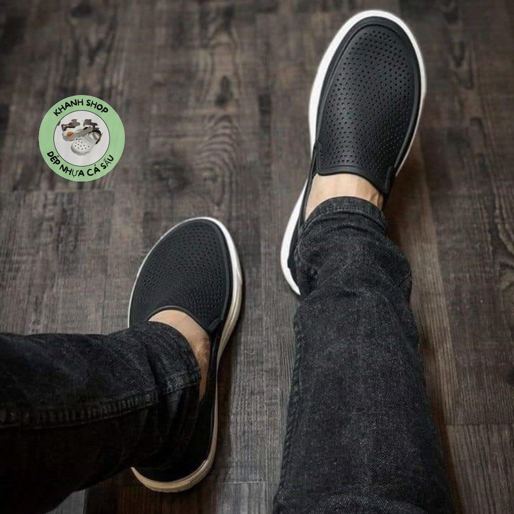 Giày cross nam citilane màu đen nhựa lỗ thông hơi, hàng xịn , full box