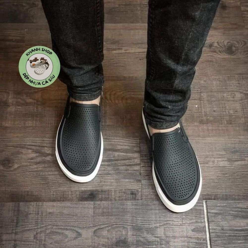 Giày cross nam citilane màu đen nhựa lỗ thông hơi, hàng xịn , full box