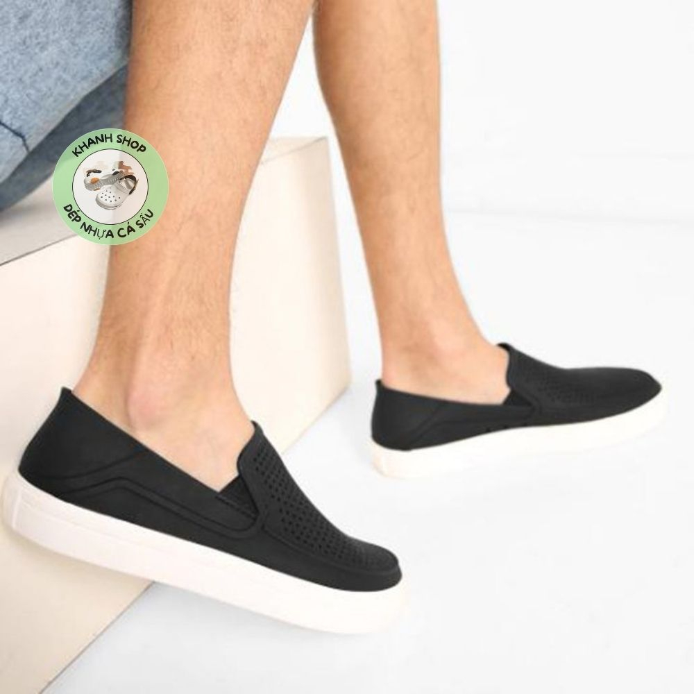 Giày cross nam citilane màu đen nhựa lỗ thông hơi, hàng xịn , full box