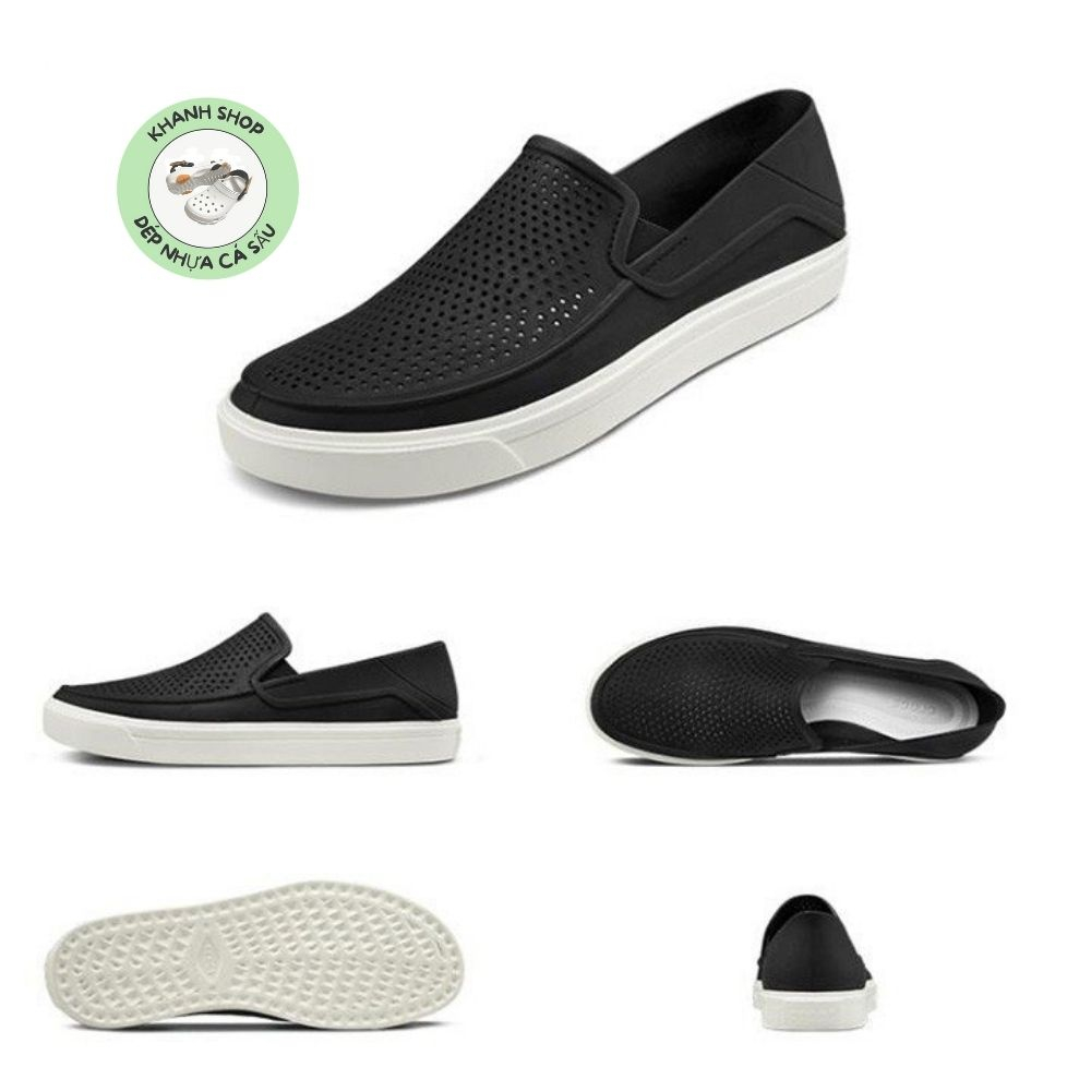 Giày cross nam citilane màu đen nhựa lỗ thông hơi, hàng xịn , full box