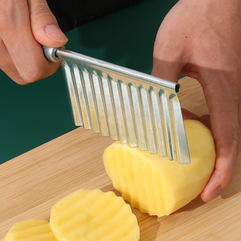 Dao cắt khoai tây chiên, dựa chuột đánh sóng tạo hình tiện lợi My Home DN189