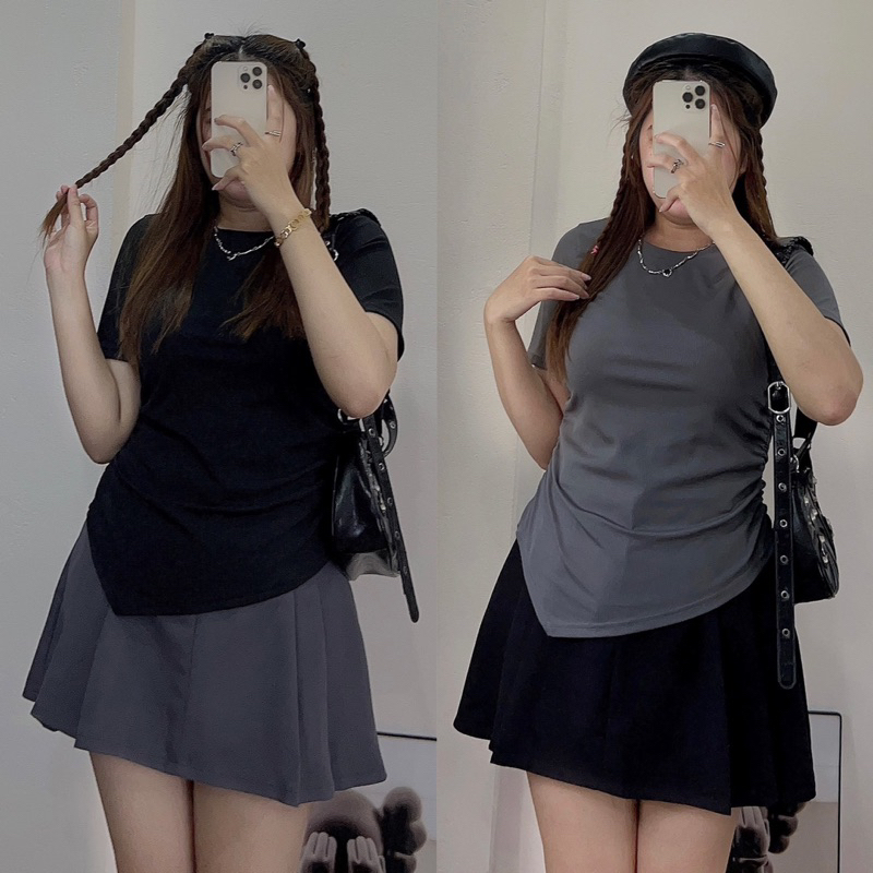 Áo Nhún Eo Vạt V Bigsize