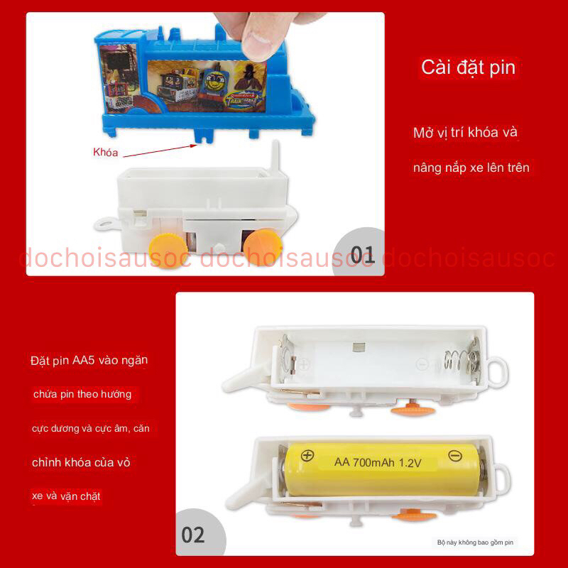 Đồ chơi mô hình tàu hỏa Thomas lượn vòng vui nhộn cho bé