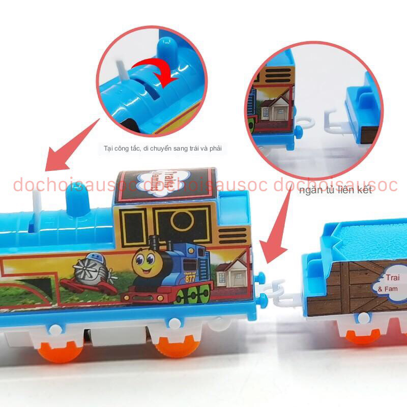 Đồ chơi mô hình tàu hỏa Thomas lượn vòng vui nhộn cho bé