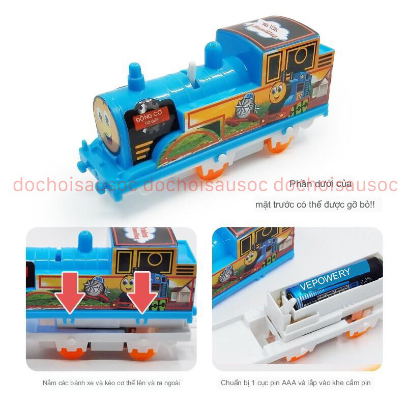 Đồ chơi mô hình tàu hỏa Thomas lượn vòng vui nhộn cho bé
