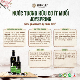 NƯỚC TƯƠNG HỮU CƠ ÍT MUỐI JoySpring