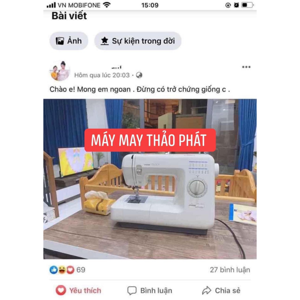 Máy May Mini Gia Đình Brother TEDDY