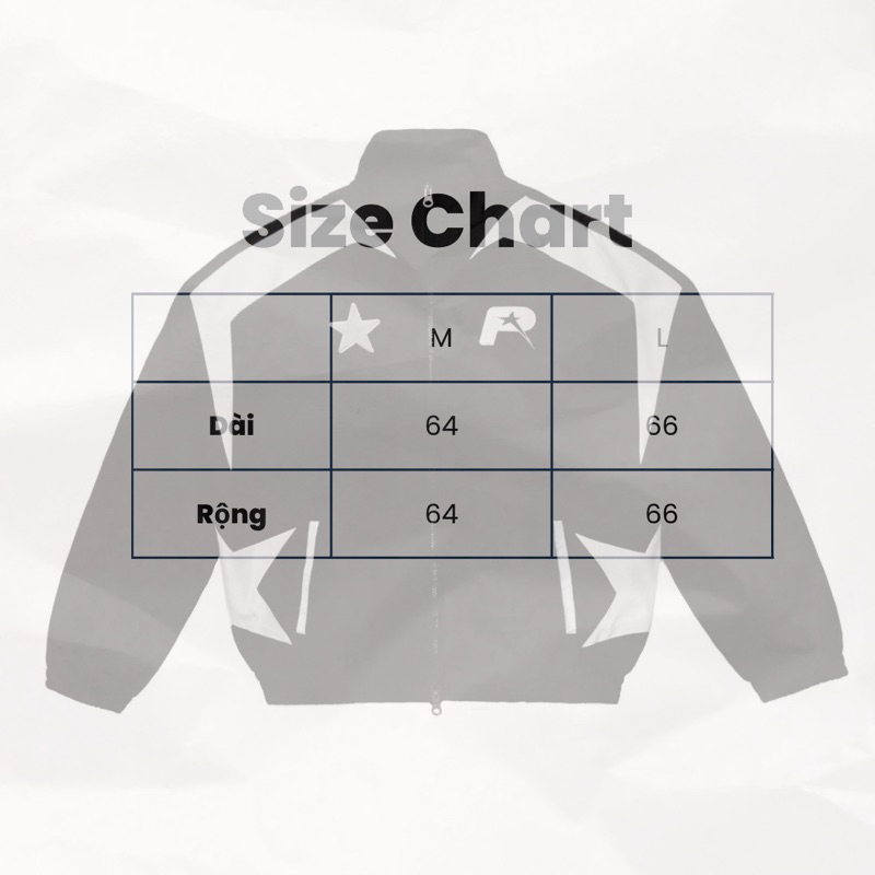 Áo khoác dù ngôi sao 2 lớp logo thêu- Star Jacket Phonchay.vn