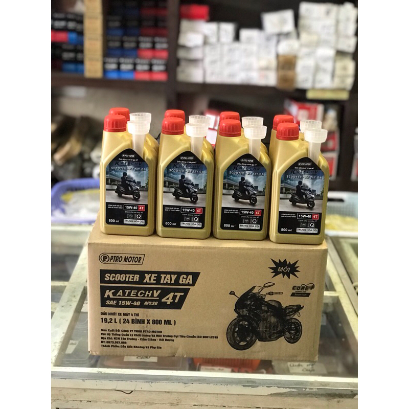 Dầu nhớt động cơ xe số,xe ga KATECH V