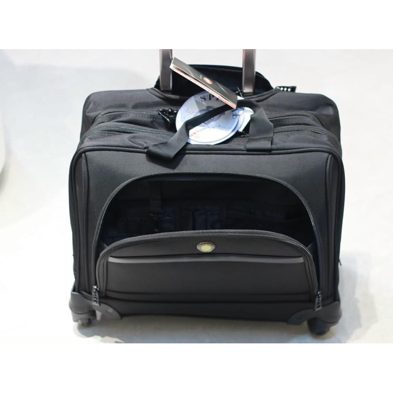 -Vali/ túi kéo doanh nhân  Olimpia travel bag--tone đen classic sang trọng