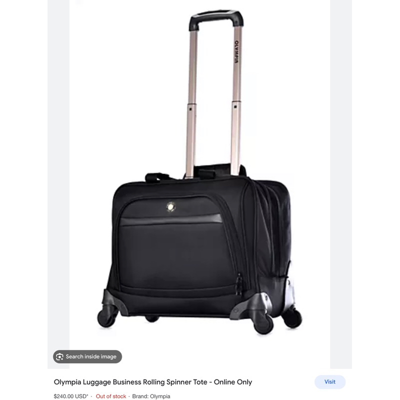 -Vali/ túi kéo doanh nhân  Olimpia travel bag--tone đen classic sang trọng