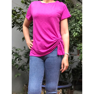 Áo thun cotton rút dây siêu cute