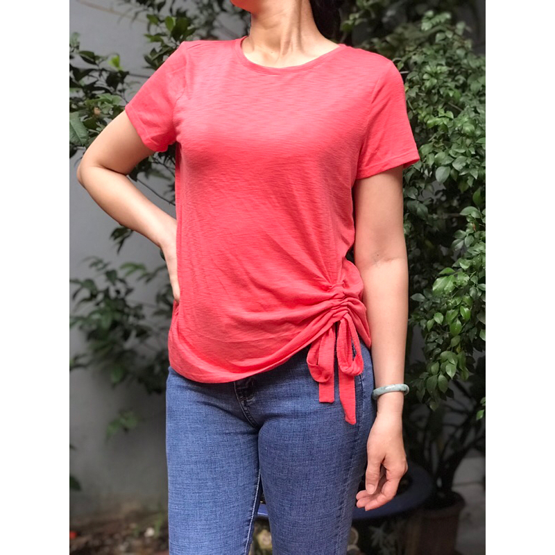 Áo thun cotton rút dây siêu cute