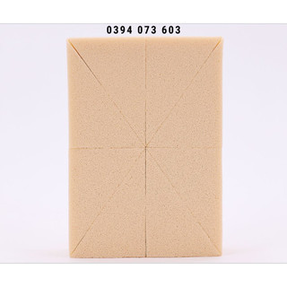 Bông phấn Latex hình chữ nhật 8 miếng Sponpia Hàn Quốc - SP06