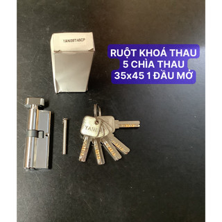 Tim ruột khóa xingfa yani ruột thau 5 chỉa vi tính - bh 12 tháng