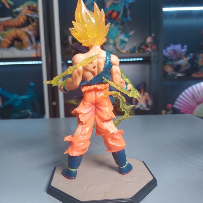 Mô Hình Dragon Ball SonGoku super saiyan siêu đẹp -  Mô hình SonGoku kèm hiệu ứng effect cao 17cm