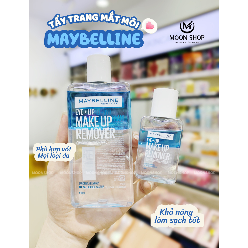 Nước Tẩy Trang Mắt và Môi Chuyên Dụng Maybelline New York Eye & Lip Makeup Remover 💦 [mẫu mới]