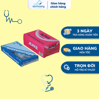 Máy đo huyết áp cơ alpk2 đồng hồ 500v tai nghe ft 801 (xám)