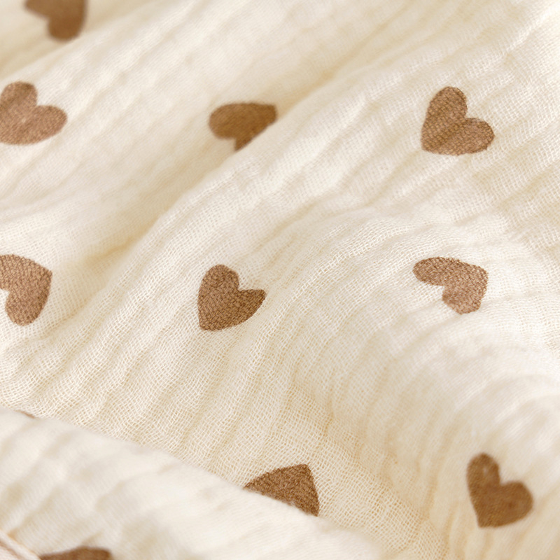 Yếm xô chữ U Muslin chất liệu vải xô dày dặn siêu thấm hút yếm dãi in hình dễ thương