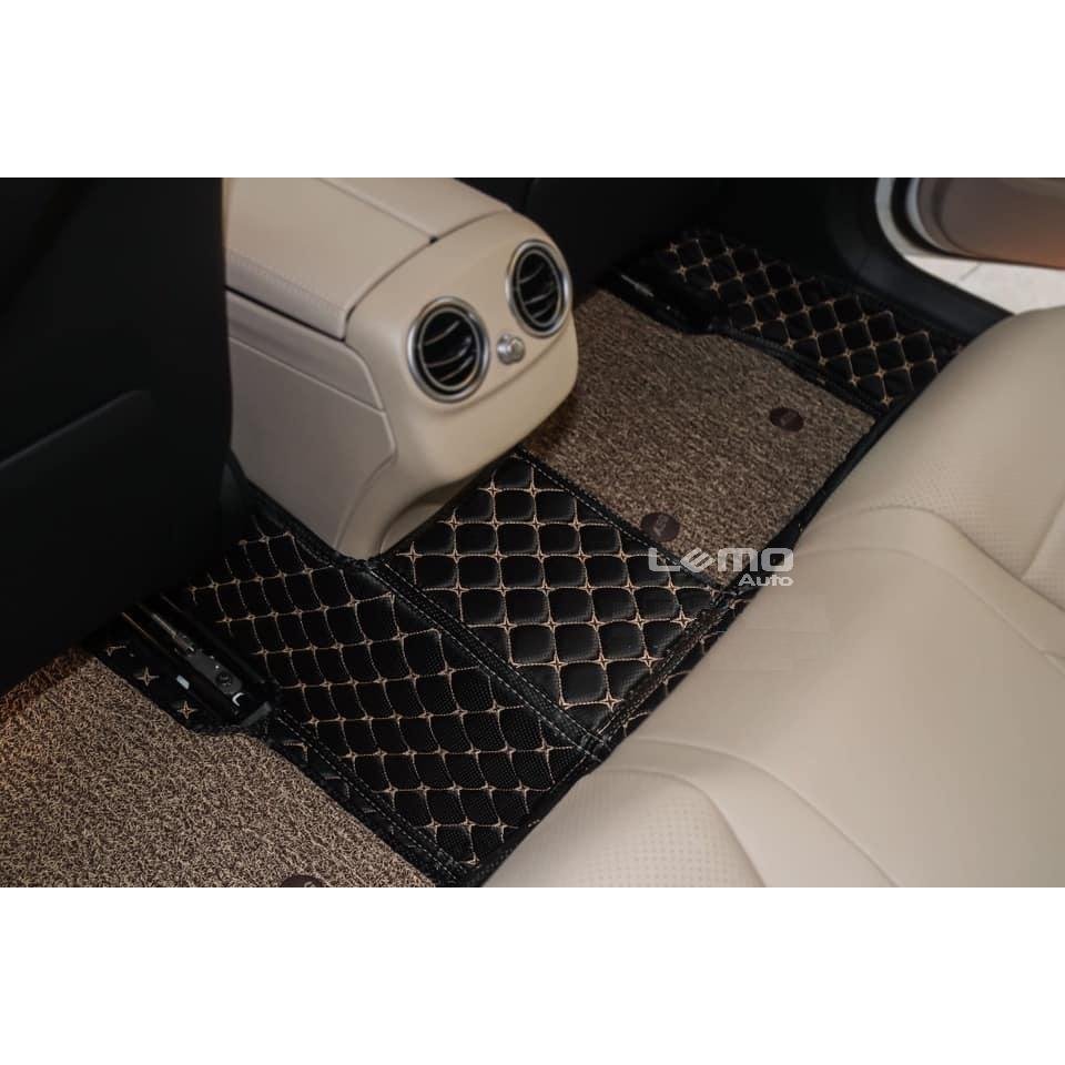 Thảm lót sàn ô tô 6D Cacbon cho xe 5 chỗ trải kín sàn xe, ôm khít form xe lắp đặt dễ dàng bảo hành 3 năm