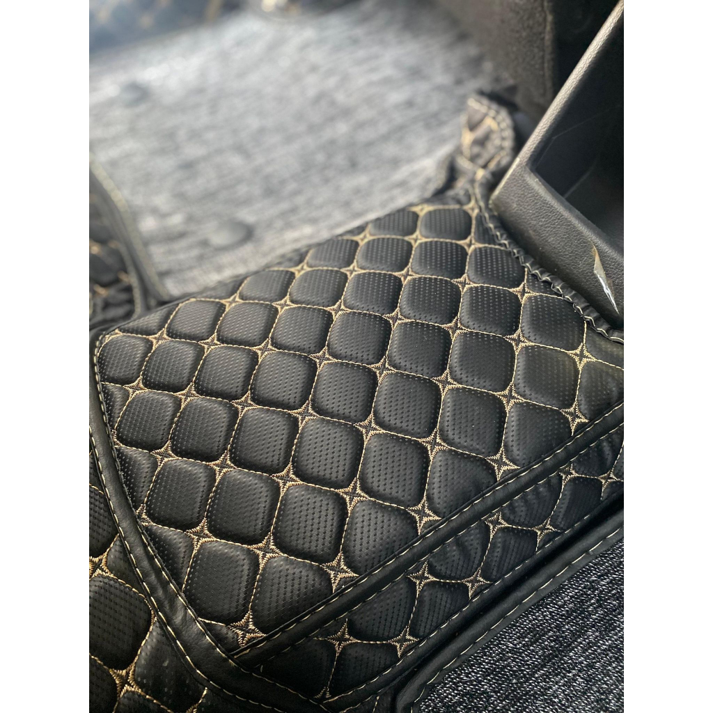 Thảm lót sàn ô tô 6D Cacbon cho xe 5 chỗ trải kín sàn xe, ôm khít form xe lắp đặt dễ dàng bảo hành 3 năm