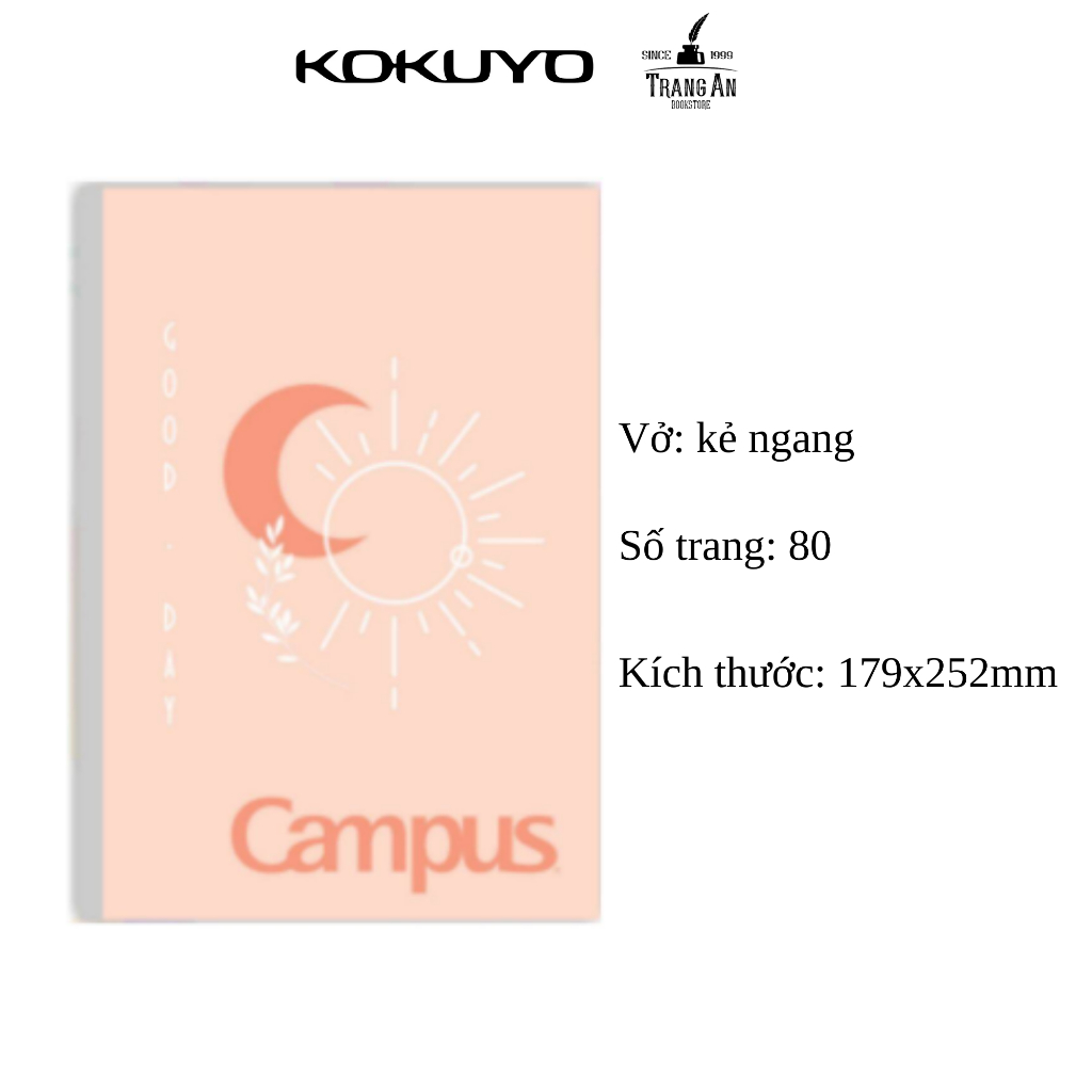 Vở Campus kẻ ngang Muted Color 80 trang